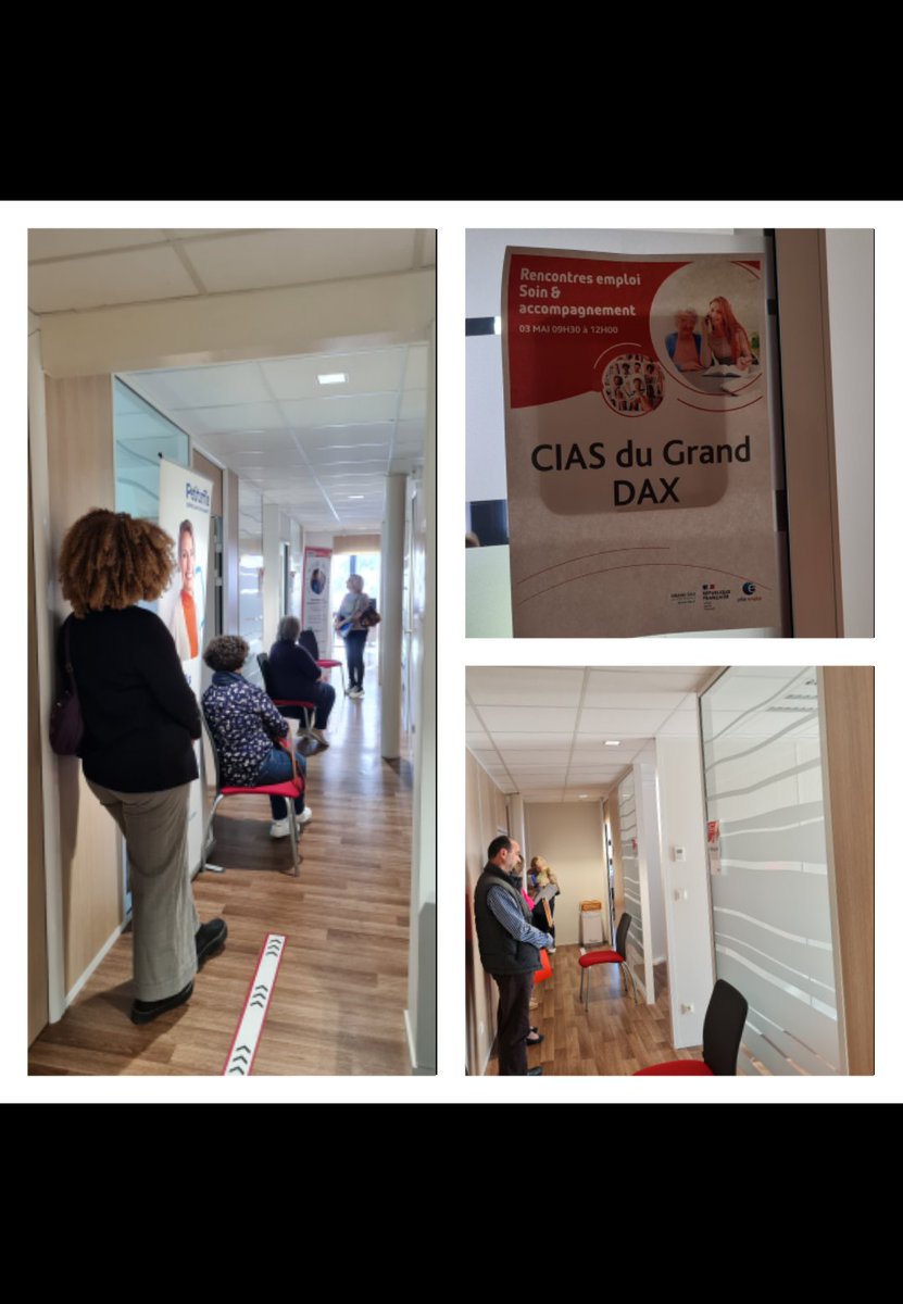 #AvecPôleEmploi Dax : "A la rencontre des Employeurs du Secteur du Soin et Accompagnement des Personnes ". Le Job dating a démarré. 🎯Découvertes Métiers/Recrutements 
#TousMobilisés @poleemploi_NA <a href="/LarrieuNicolas/">Nicolas LARRIEU</a> <a href="/ColyJerome/">COLY Jérôme</a>