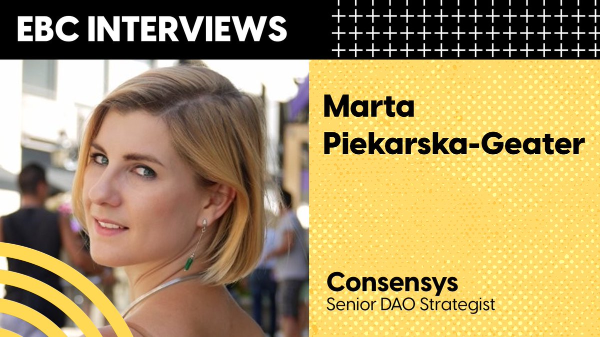 EBlockchainCon's tweet photo. Check out this backstage #EBCInterview with @mpiekarska8 , senior DAO strategist at @ConsenSys , as we discuss the state of the industry, the FTX collapse, and how traditional companies are increasingly engaging with #Web3.

👇👇👇
https://t.co/oJVQ2SiPe1 https://t.co/e2jdptXGl0
