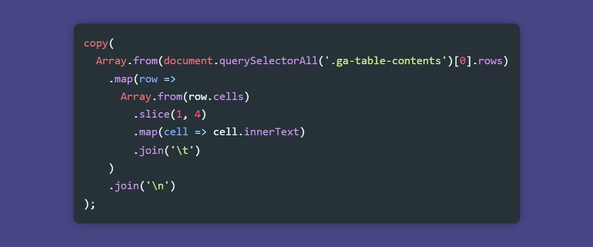 Do you need an easy way to back up your Universal Analytics annotations? 

Paste this snippet into the Chrome dev tools console to copy them. #GoogleAnalytics #GA4
