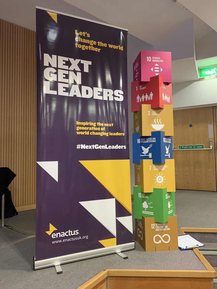 Looking forward to a big day today at Nottingham Trent University - excited about what our #NextGenLeaders will present! #EnactusUK