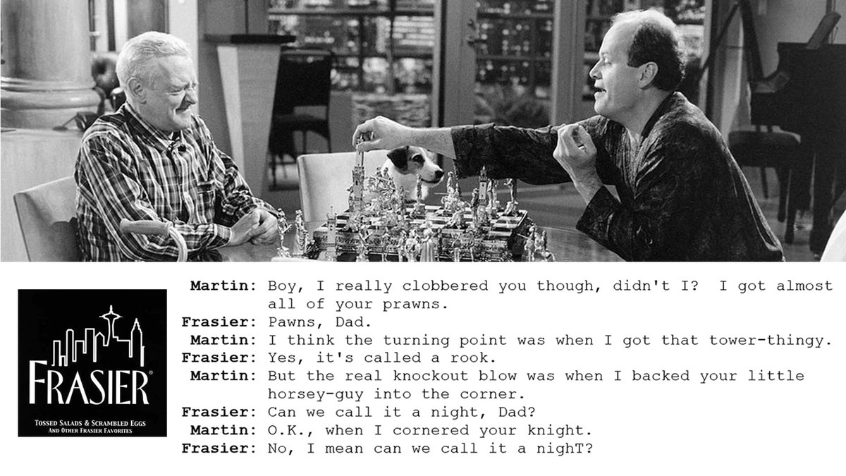 StudioSETISE's tweet photo. "Say, how about a game?" (#Frasier, S03E18 Chess Pains) ♟️😄🤣StudioSETISE #Art #inspired by #Chess 
Check it out@Etsy https://t.co/5Np7FZpMIm
#ceramics #handmade #chesschamps #chesstactic #tvtime #90s #TVseries #inspiration #inspirational  #funniest #quotes  #ChessNOTCheckers https://t.co/66OY4jkjWJ