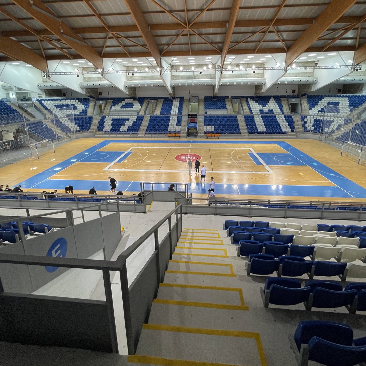 Palco do 1.º treino do #FutsalSCP em Palma de Maiorca 🇪🇸 

🔜 <a href="/UEFAFutsal/">UEFA Futsal</a>