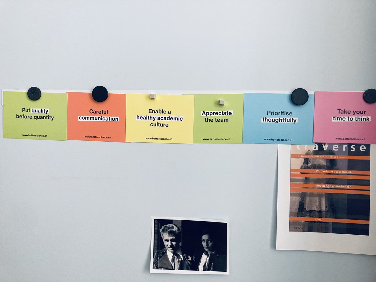 isa_schuerch's tweet photo. We need better working conditions for #betterscience. Take these little reminders to heart and fight for better structures for all. What a great campaign…especially for office doors 🤓💚 @histforfuture @BetterScienceCH @Ichbin_Hanna https://t.co/EemrnJ1GXG