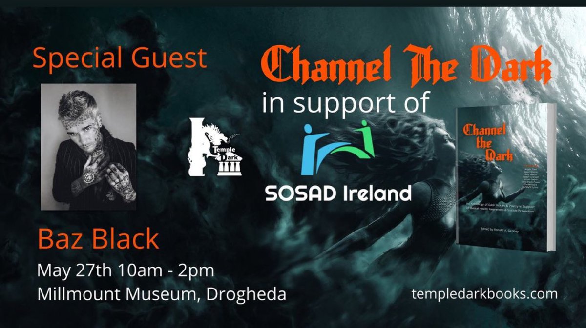 Today I join @SineadBrassil on @LMFMRADIO to speak about the upcoming launch of ‘Channel the Dark’ by @TempleDarkBooks in support of @SOSAD_Ireland 

#MentalHealthMatters