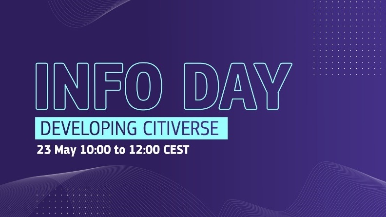 Info Day on Developing CitiVerse
digital-strategy.ec.europa.eu/en/events/info…
Funding opportunities - Metaverse for Citizens in cities/communities. 
Please register to participate
<a href="/ConnectCitiesEU/">ConnectCitiesEU</a>
<a href="/FutureTechEU/">FutureTechEU</a>
<a href="/DigitalEU/">Digital EU 🇪🇺</a>
<a href="/living_eu/">living-in.eu</a>
#SmartCity #VirtualReality #AugmentedReality #CitiVerse #Metaverse