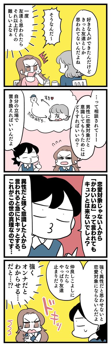 いつまでも友達だと思われている人に、恋愛対象だと意識してもらうための方法を聞いてみた話・・・。 