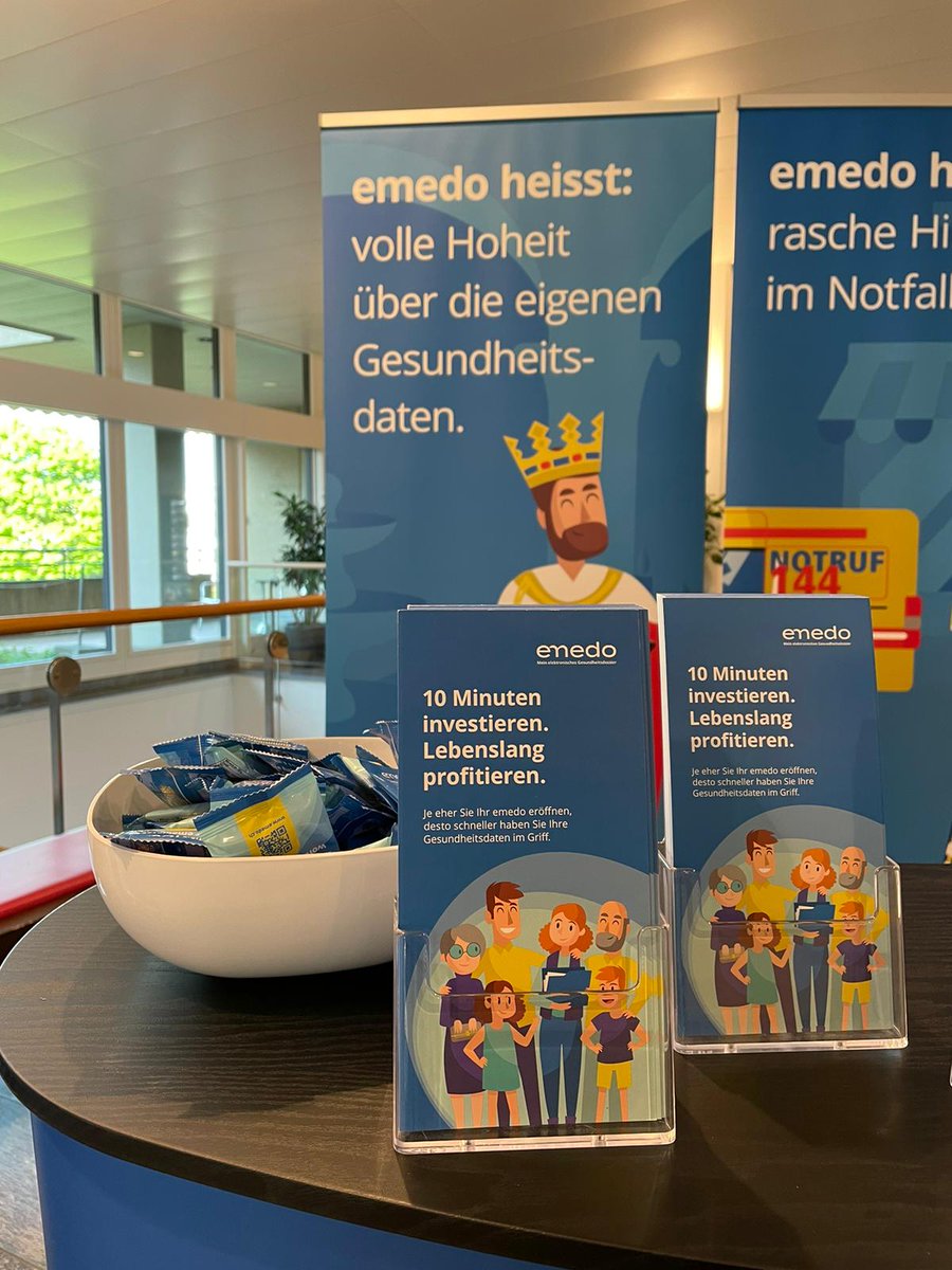 Heute sind wir im Spital Zofingen um Ihre Fragen zu emedo zu beantworten und auch gleich ein Dossier zu eröffnen. 🙋⁉️ Die Eröffnung dauert nur ca. 5 min. 🚀⌚ Wir freuen uns auf Ihren Besuch! 😊