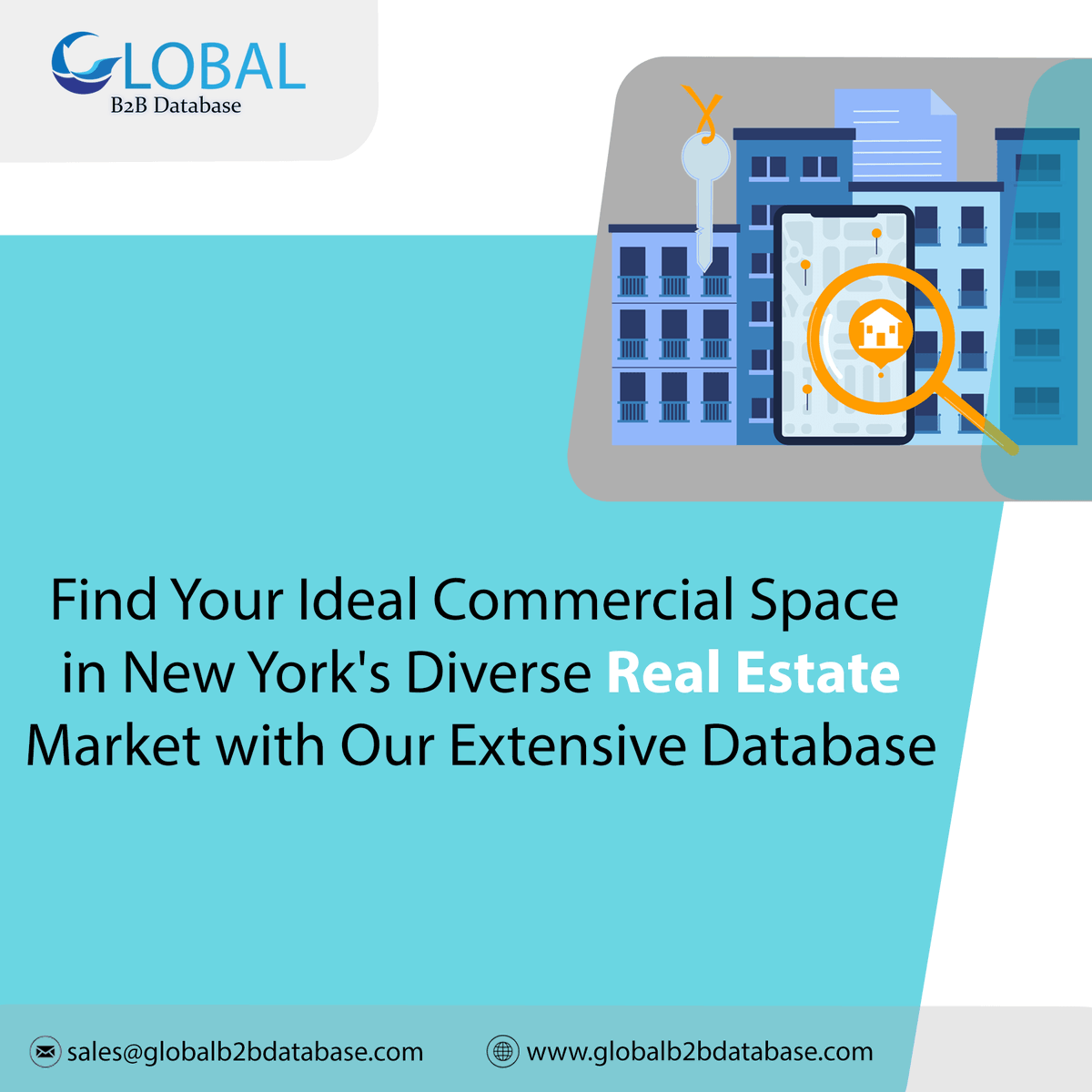 DatabaseB2b's tweet image. Find Your Ideal Commercial Space in New York's Diverse Real Estate Market with Our Extensive Database
For more information,globalb2bdatabase.com or contact us at sales@globalb2bdatabase.com
#NYCrealestate  #workspace #businessspace #leasing #officespace