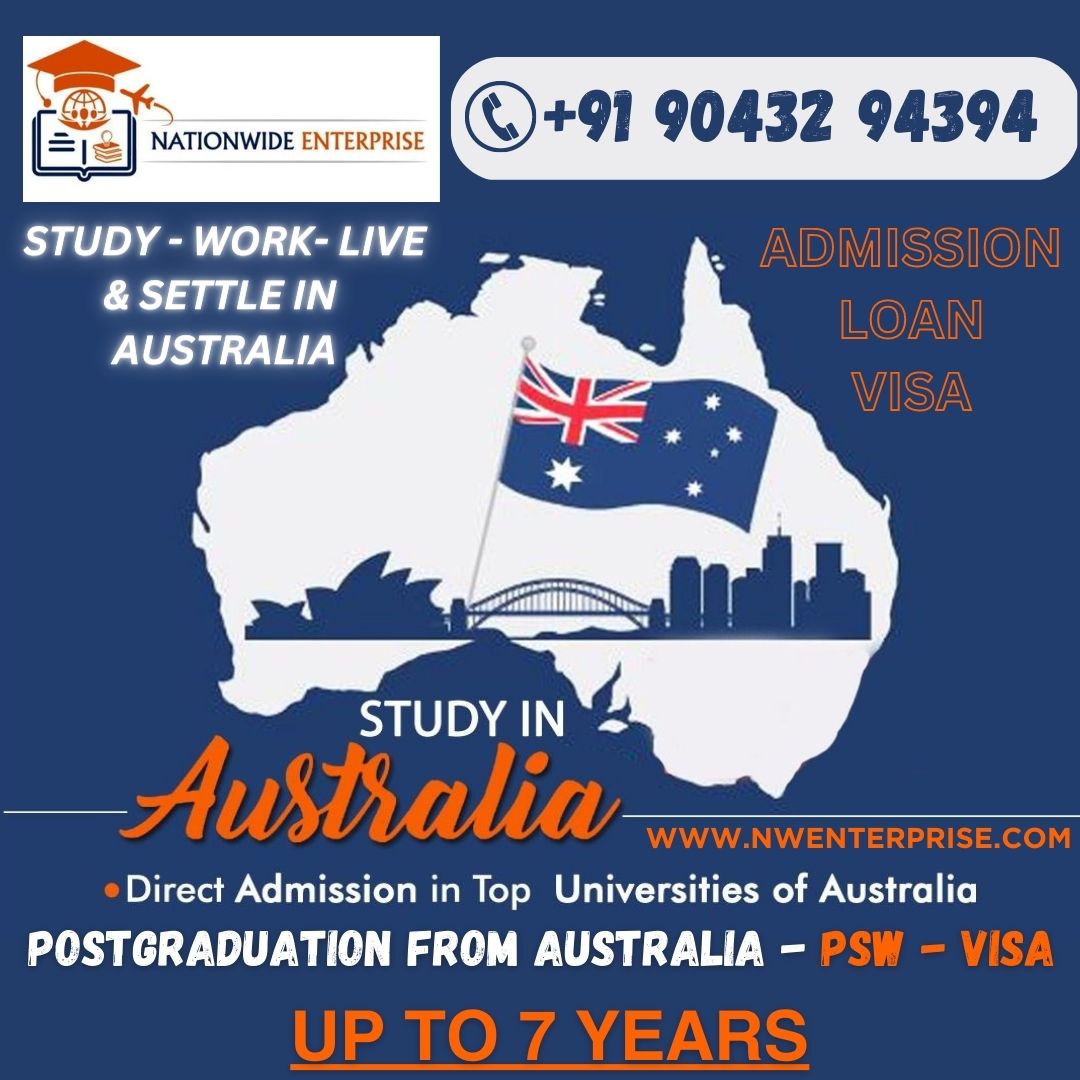 Study and settle in Australia.?
Choose from Best and Top #universities of Australia.
Hurry!
Call for more information  +91 90432 94394..

#nationwide
#highereducation
#scholarships2023
#educationloans
#pswvisa
#studyabroad
#studyinaustralia
#spousevisa
#tamilnadu
#chennai