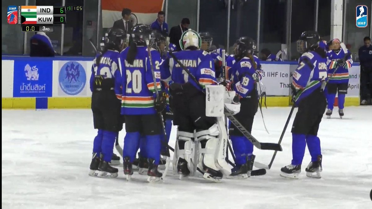 🏒INDIAN WOMEN'S ICEHOCKEY TEAM REGISTERS 6-0 VICTORY

🇮🇳 Women's Team claims 6-0 victory over Kuwait🇰🇼 in 2023 Ice Hockey Asia &amp; Oceania Championships &amp; finishes 2nd in Group stages.