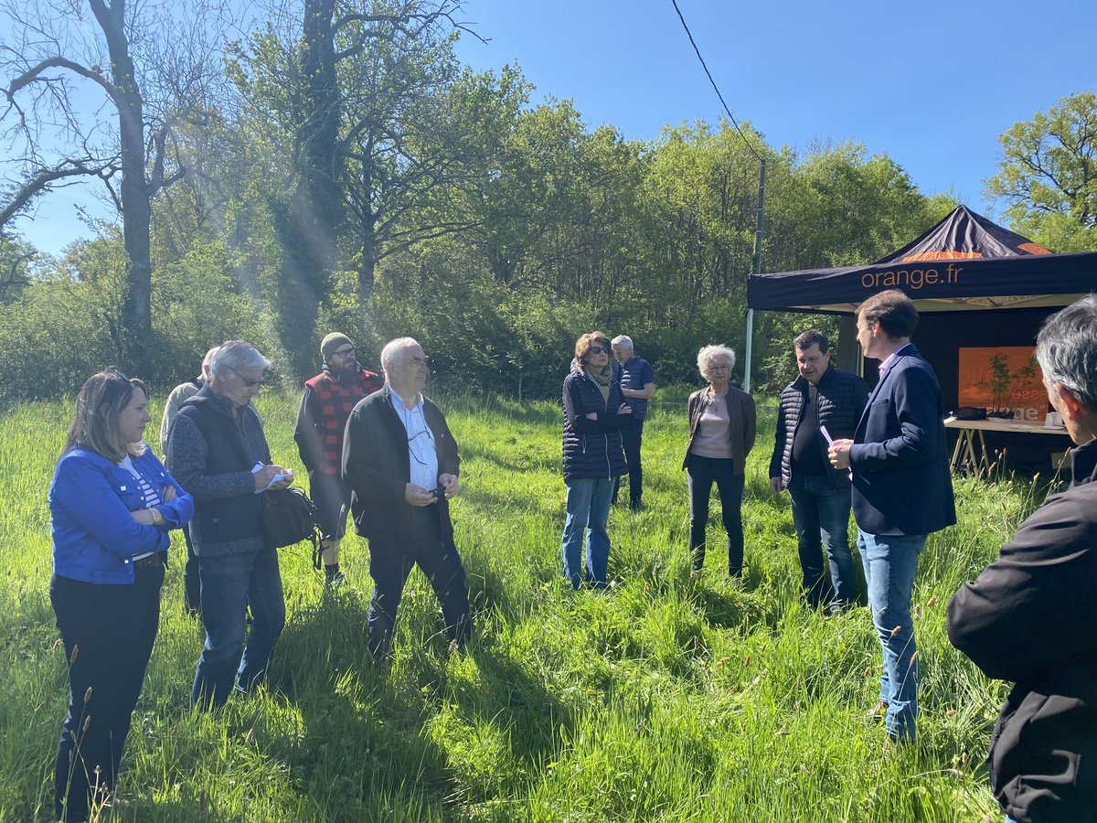 #RURALITIC inauguration du puy carbone d’Orange dans l’Allier, Orange plante des arbres dans le bocage bourbonnais