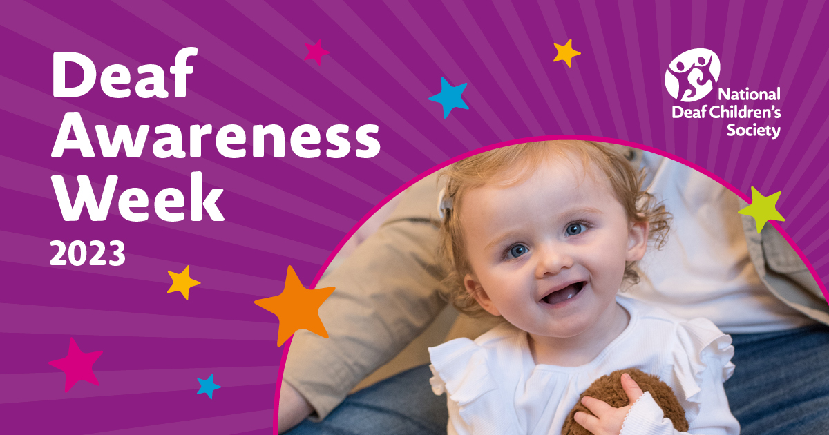 It's Deaf Awareness Week!
This week the National Deaf Children’s Society will be sharing tips and advice to improve deaf awareness with the aim to make everyday life more deaf-friendly for children and young people.
You can learn more here:  ndcs.org.uk/.../become.../…
#DAW2023