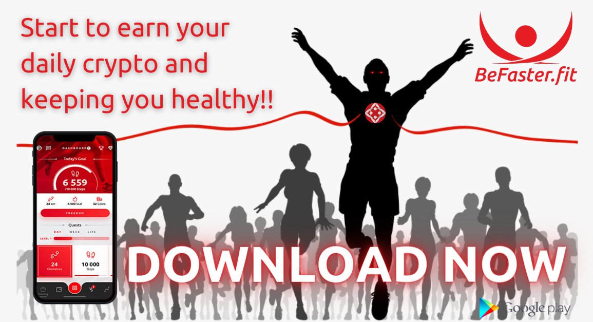 Be Rewarded for your real life !!

A new motivation for your outdoors activities, made for every level and people on earth.

Easy quests, friendly Challenges and Free Run are on the list for great rewards !!

Just Move !!  with BeFaster.fit 
play.google.com/store/apps/det…