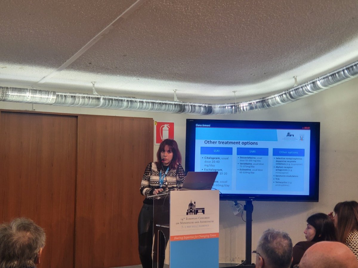 Elena_Armeni's tweet photo. Let’s get it started with Neuroendocrinology of the menopause!!#GreekTeamRocks #EMAS2023 #Firence #Italy https://t.co/tano9S8s7b
