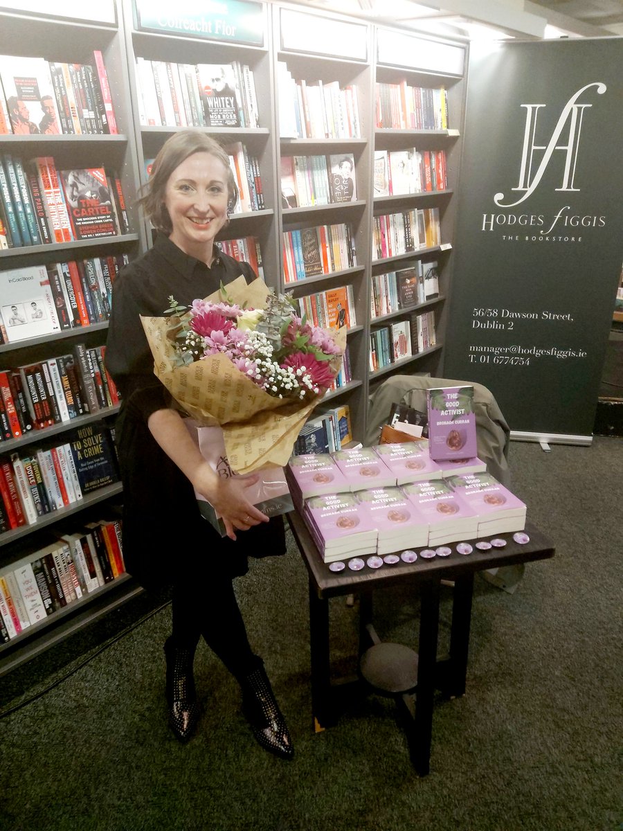Happy #booklaunch birthday to #TheGoodActivist thanks to @Hodges_Figgis @samblakebooks & @MiaChristina_ for making it such a great memory. Here's hoping I get to do it again with #wip 
#amwriting #seekingagent