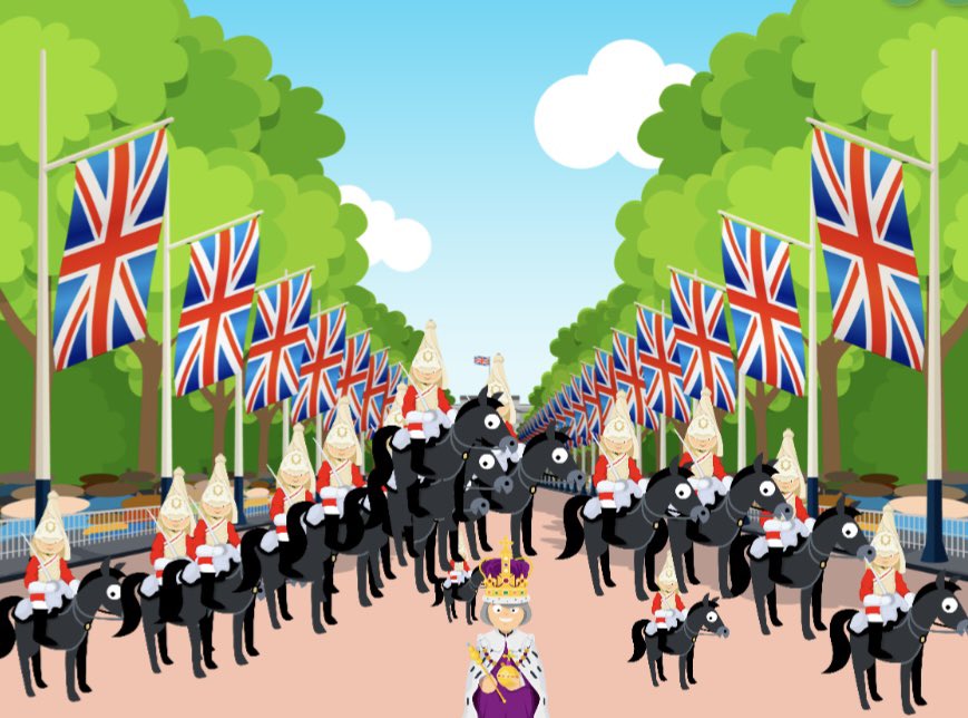 CGPrimary's tweet photo. Class 2 have been working hard this week completing themed work using @just2easy_com to create digital images linked to what they imagine the Kingโs Coronation will look like. Here are just some examples! ๐คด๐๐ผโญ๏ธ๐ป #CGPDCF https://t.co/lsxhnFARRG