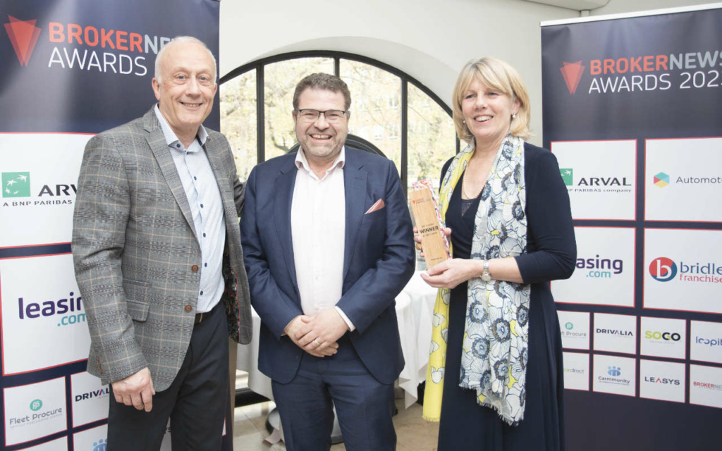 Great to Sponsor the best EV broker award at the inaugural Broker News awards, and present the trophy to <a href="/e_carlease/">e-car lease</a>.

The transport sector contributes a quarter of the UK's greenhouse gas emissions, and it's terrific to be part of the UK's EV revolution decarbonizing the sector