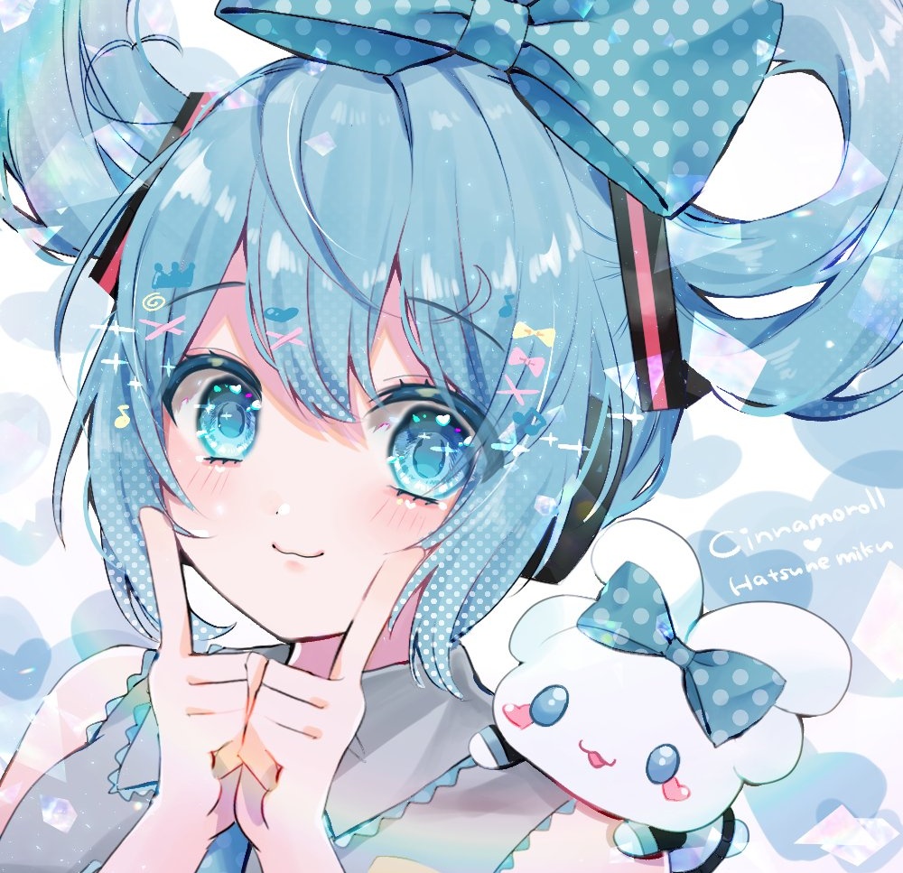 初音ミク 「#ゴールデンウィークSNS展覧会2023  キラキラかわいいを描きます」|知花そらᙏ̤̫͚❤︎のイラスト