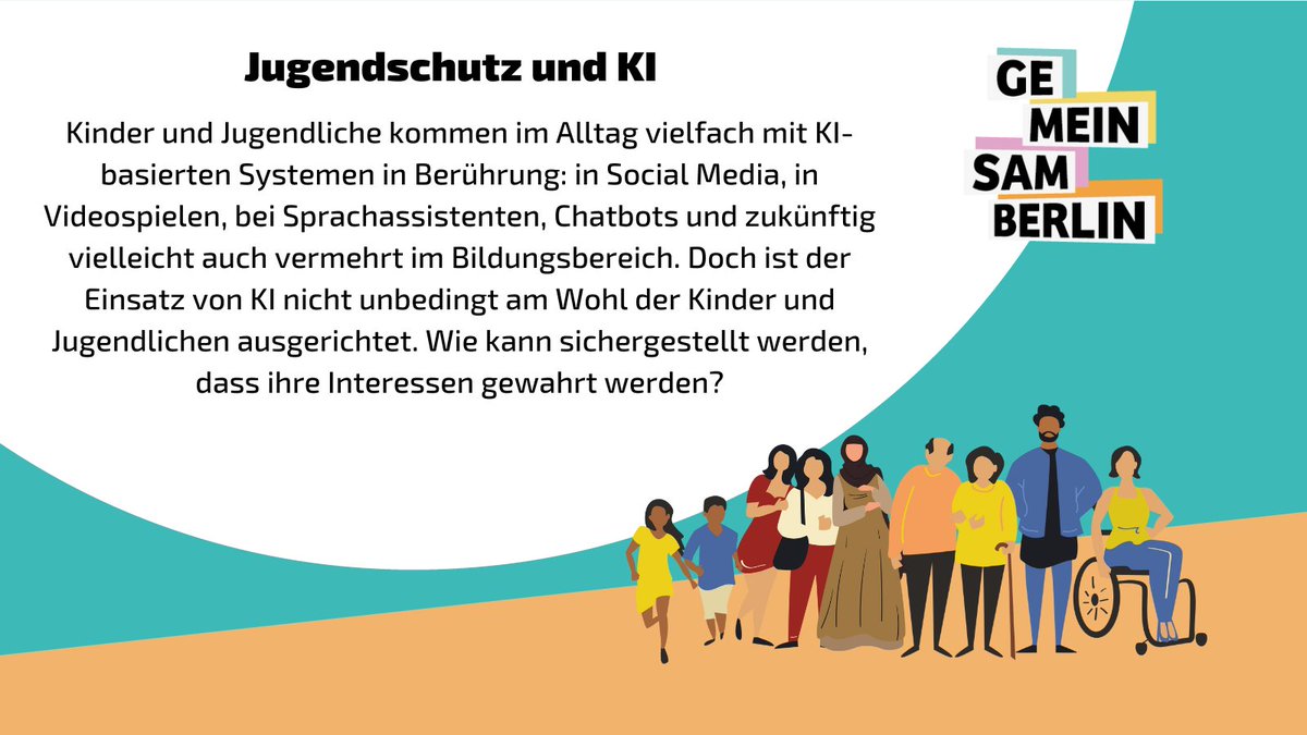 Wie kann Kinder- und Jugendschutz beim Einsatz von #KI gewährleistet werden? #Adultismus #BerlinfürAlle #GemeinsamBerlin #Teilhabe
