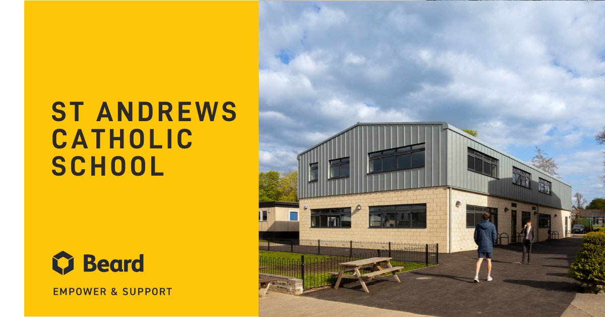 We've completed a major refurbishment & rebuild project at St Andrew’s School🏫 to create new science labs, stunning learning spaces for ICT, design & tech, food tech & business studies, a new drama studio & offices➡ beardconstruction.co.uk/news-list/majo… #Beardconstruction #Buildwithambition