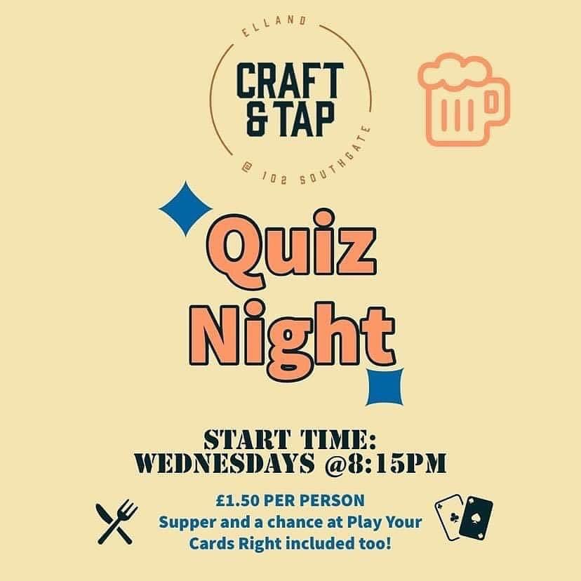 It’s quiz night!! There’s beer tokens waiting to be won and a cash prize up for grabs on play your cards right! See you there!🍻