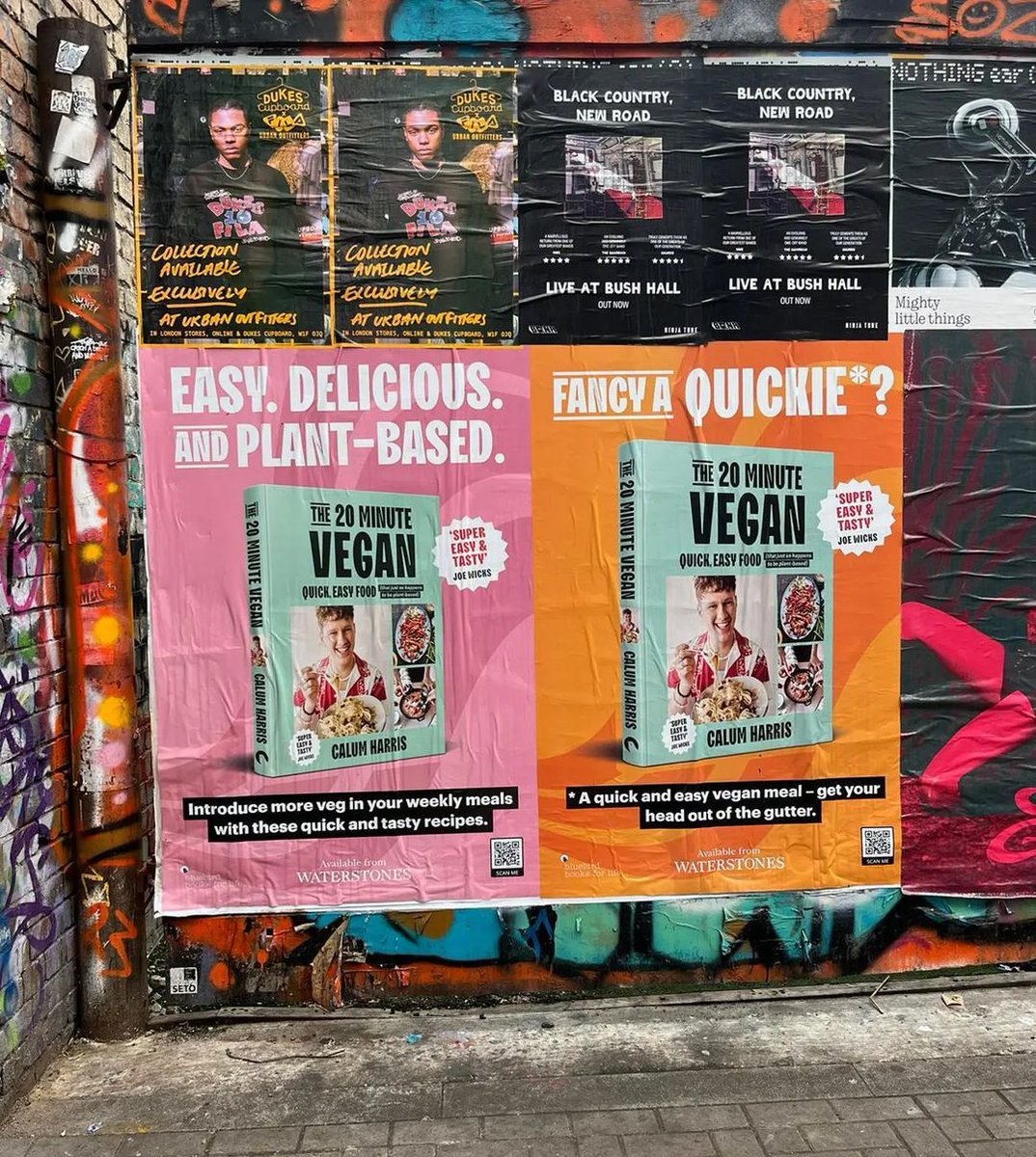 YMULiterary's tweet photo. Spotted on the streets of London 👀

Calum Harris' amazing debut book The 20 Minute Vegan is nearly here! Pre-order your copy now to get it on May 11th 🌿

https://t.co/64BwXmJjVo https://t.co/AFseyMkd2K