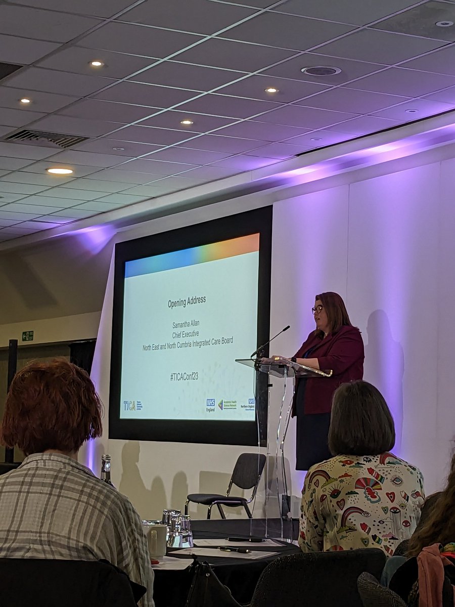 drsallyjowett's tweet photo. Inspiring opening from Sam Allan - the power of networks for driving change &amp; there's never been a more important time. Excited to share learning with our colleagues in England! #TICAConf23 #TransformingPsychologicalTrauma https://t.co/i2wYsDT0k4
