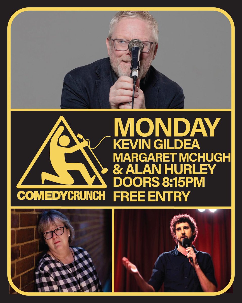 Monday we have Kevin Gildea, Margaret McHugh &amp; Alan Hurley #Dublin 🙌🙌