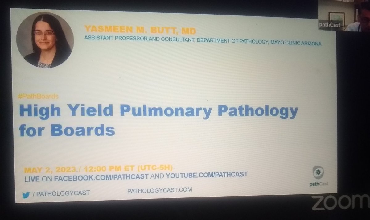 Thank you so much 🙏 <a href="/YasmeenButtMD/">Yasmeen M. Butt</a>  and <a href="/pathologyCast/">pathCast</a> for such a comprehensive lecture on Pulmonary pathology. It was very helpful review of pulmonary pathology covering wide topics from neoplastic lesions, role of IHC and non neoplastic lung diseases.
youtube.com/watch?v=a0kEOM…