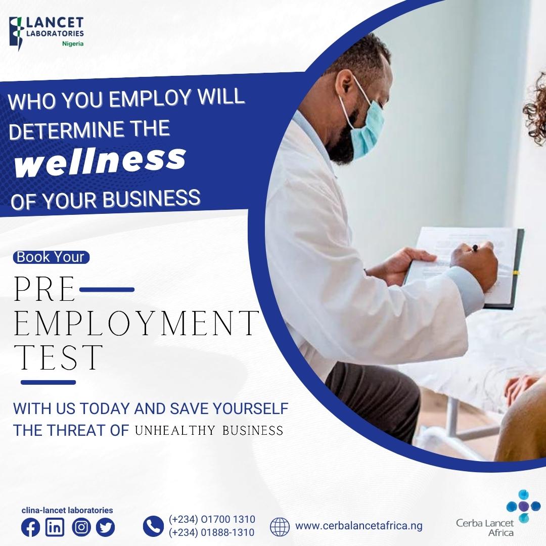 CerbaLancetng's tweet image. Employee wellness is a crucial aspect of any successful organization.

A healthy and happy workforce leads to increased productivity, reduced absenteeism, and lower healthcare costs.

Reach out to us today for your #preemploymentscreening

Contact us today on