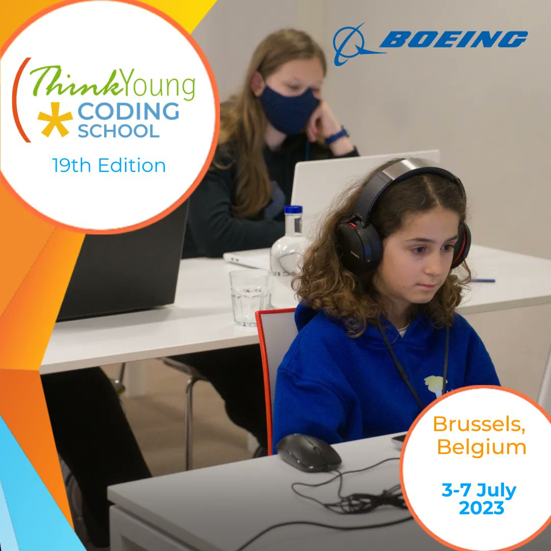 ThinkYoungNGO's tweet image. Exciting news! 

#ThinkYoungCodingSchool in Brussels is coming back from 3rd to 7th July🚀

Applications are now open on thinkyoungcodingschool.com for students aged between 11 to 17. 

Don&apos;t miss out on this opportunity to learn the language of the future!