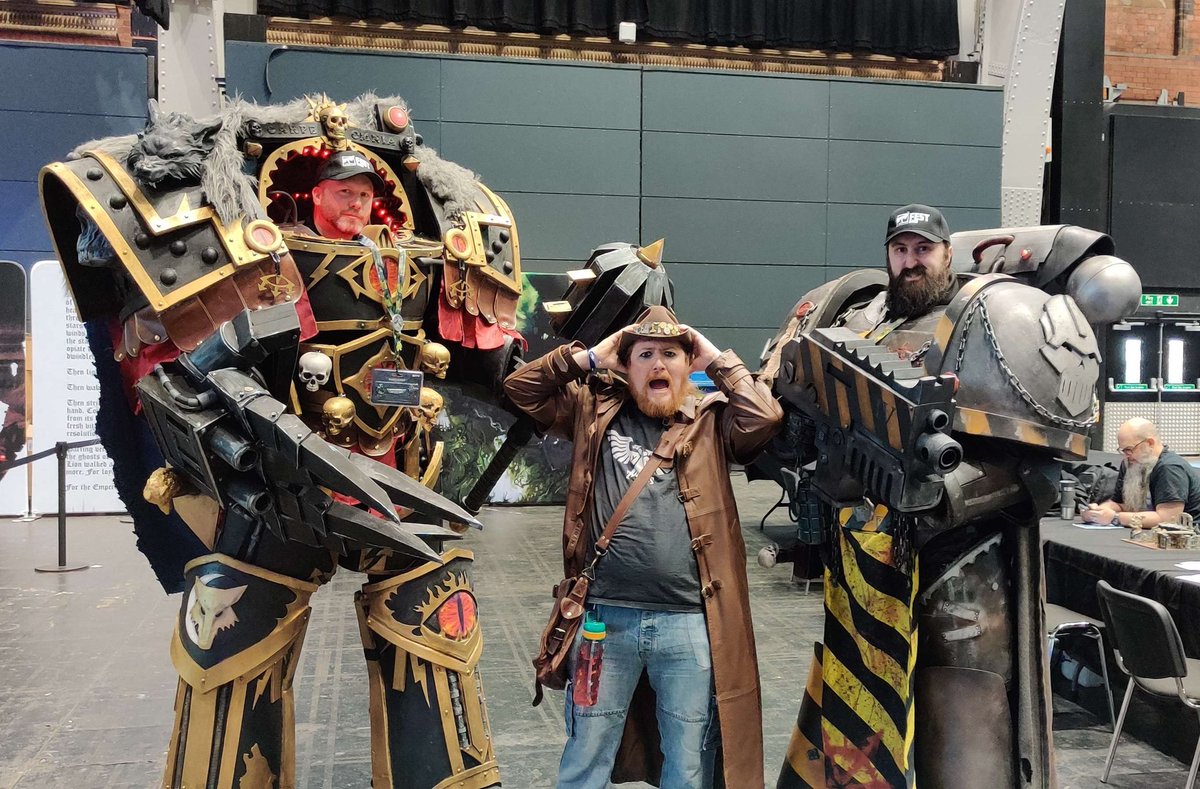 Slushosaur's tweet photo. A fantastic weekend comes with its own consequences, turns out its easy to catch con crud when you're surrounded by 12,000 people! XD Wouldn't have missed out on it for the world, bring on warhammerfest 2024! #whfest23 @warhammer #warcom https://t.co/iam3Ddagfw