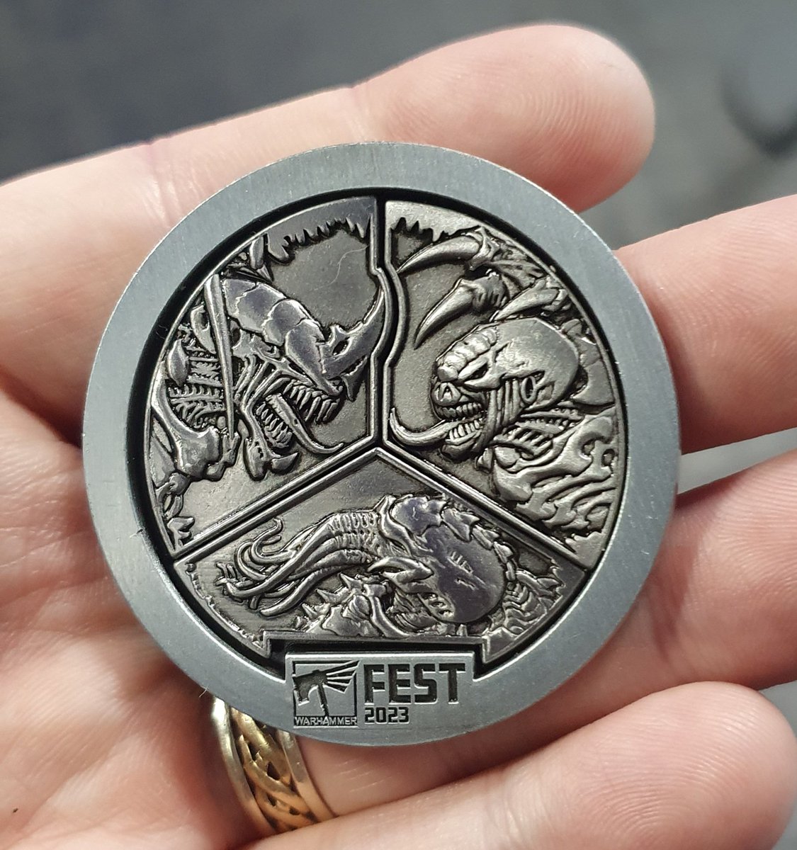 Slushosaur's tweet photo. A fantastic weekend comes with its own consequences, turns out its easy to catch con crud when you're surrounded by 12,000 people! XD Wouldn't have missed out on it for the world, bring on warhammerfest 2024! #whfest23 @warhammer #warcom https://t.co/iam3Ddagfw