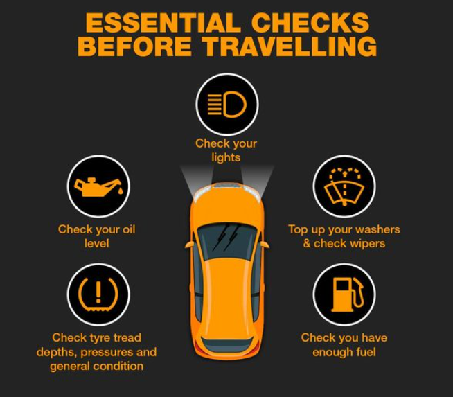 KilnerWayRetail's tweet photo. You  might be ready for the next TWO bank holidays this month, but is your car?
Don't forget to carry out essential checks before travelling 👇

#halfords https://t.co/5R1gXSUzIa