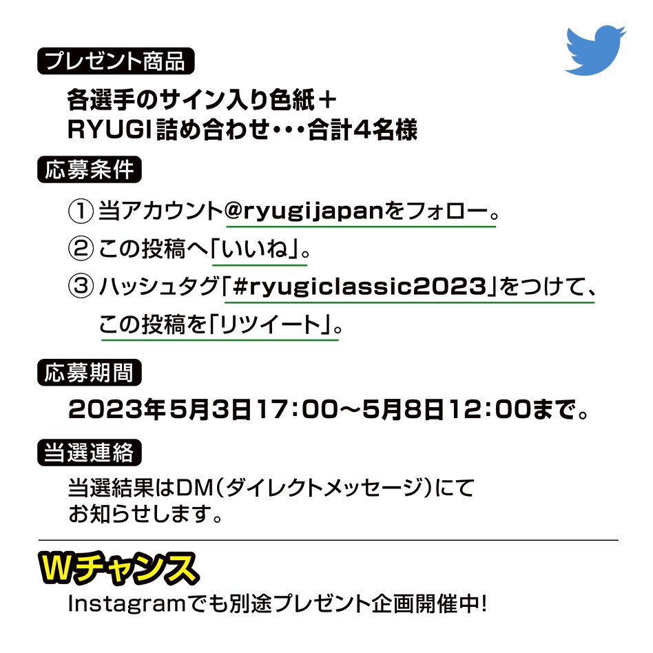 ryugijapan's tweet photo. Bassmaster classic 2023 出場選手　
サイン入りグッズプレゼントキャンペーン🎁

RYUGIプロスタッフ4名のバスマスタークラシック2023への出場を記念して、キャンペーンを開催🔥

【サイン入り色紙+RYUGI詰め合わせ】を抽選で4名様にプレゼント！

応募方法はスライドをチェックです！👀 https://t.co/ldmF8heLk6
