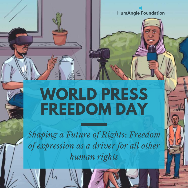 HumAngleImpact's tweet photo. Happy World Press Freedom Day! 

As we commemorate this day, let's recognize the vital role of a free and independent press in safeguarding our fundamental human rights.

#WorldPressFreedomDay #ShapingAFutureOfRights #WPFD2023 #PressFreedom https://t.co/w1wkDBE1Cj