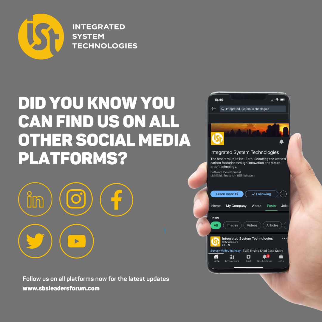 istlimited's tweet photo. Did you know that Integrated System Technologies are now on Linkedin, Instagram and Facebook? Check us out!

Linkedin: https://t.co/SOKyPBmA5q
Instagram: https://t.co/psszNv3FbV
Facebook: https://t.co/7q3JL4VJNg
Twitter: https://t.co/UTlkTG4fzG
YouTube: https://t.co/meDoc2g8Qo https://t.co/ruDeRv8lFQ
