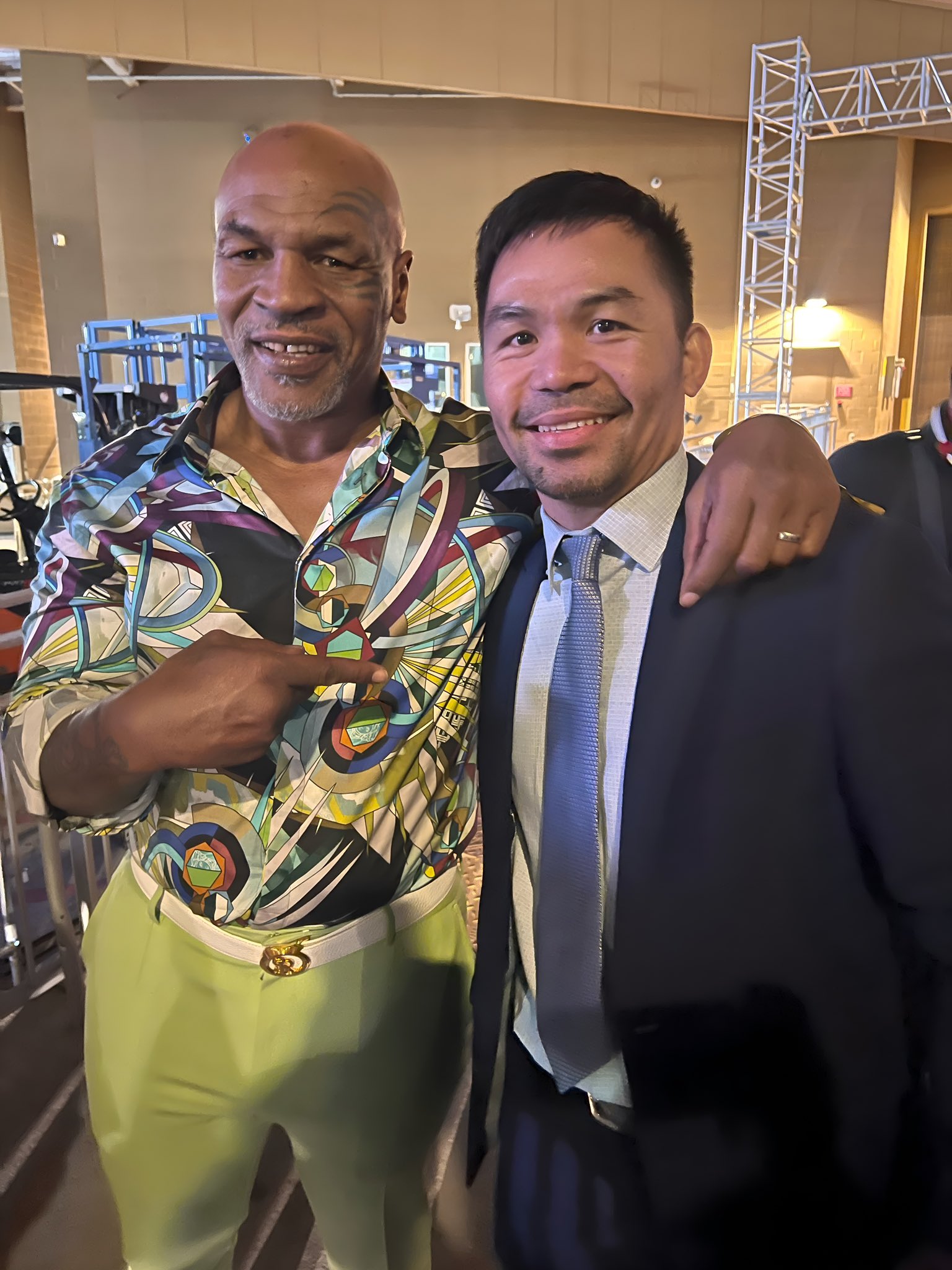 IFL TV on X: "Mike Tyson with Manny Pacquiao 📸 #MannyPacquiao | #MikeTyson https://t.co/cGlxWqObF1" / X