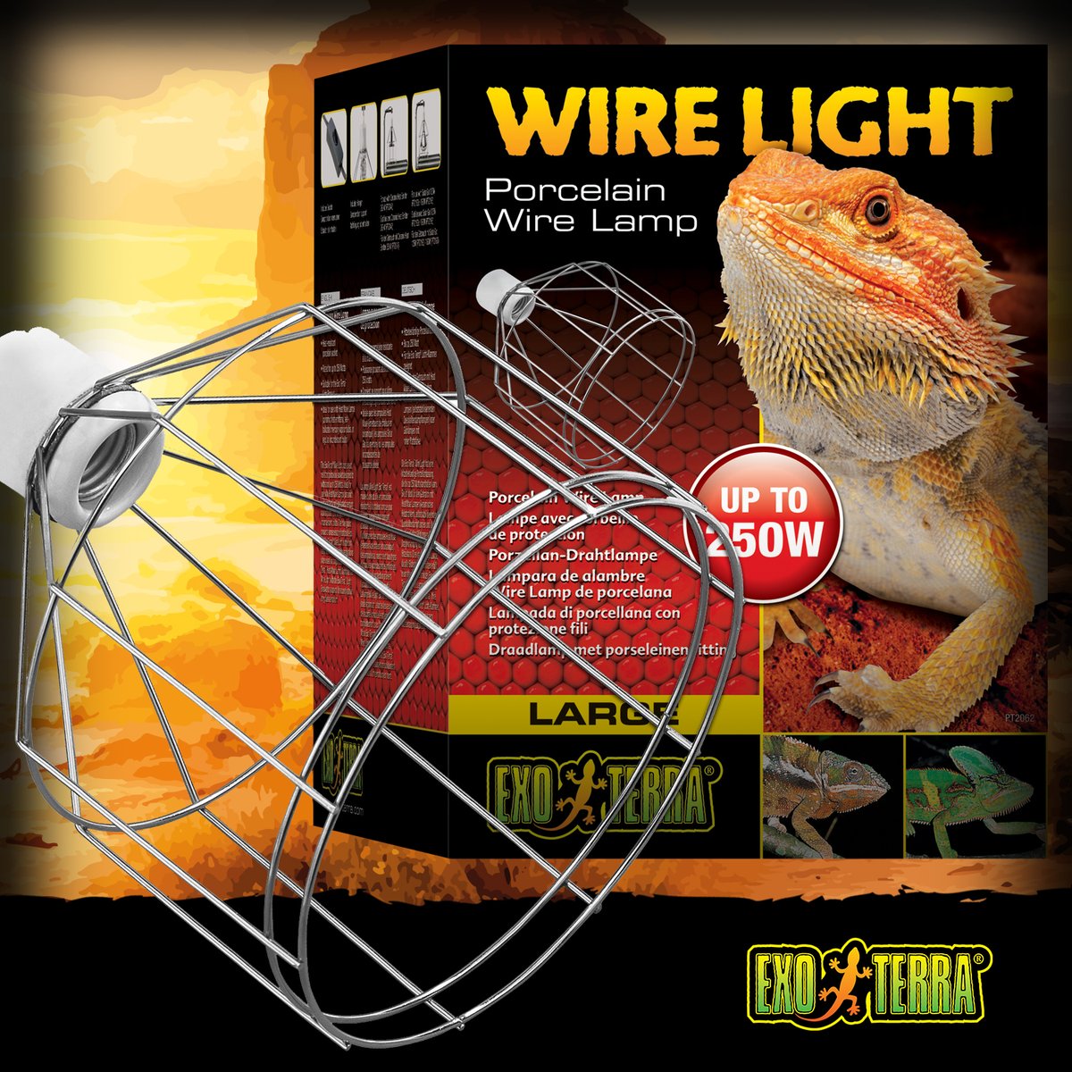 ExoTerra's tweet image. ♨️ Heat-resistant porcelain socket
⚠️ Rated for up to 150 Watts (PT2060) or 250 Watts (PT2062)
👍 Suitable for the Exo Terra Light Bracket
💡 Ideal for use with Ceramic Heater, self-ballasted mercury vapour bulbs, or regular incandescent bulbs
#ExoTerra #WireLight