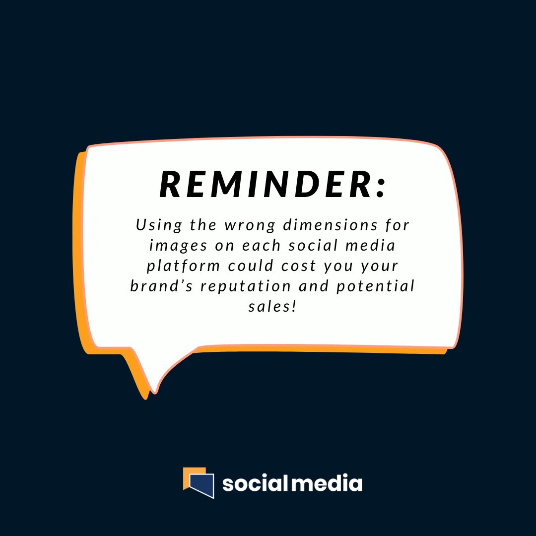 SMDigitalAgency's tweet photo. Using the wrong dimensions for images on each social media platform could cost you your brand’s reputation and potential sales. 

#SocialMediaMarketing #DigitalMarketing #ImageSizes https://t.co/y0QcfJgvMk