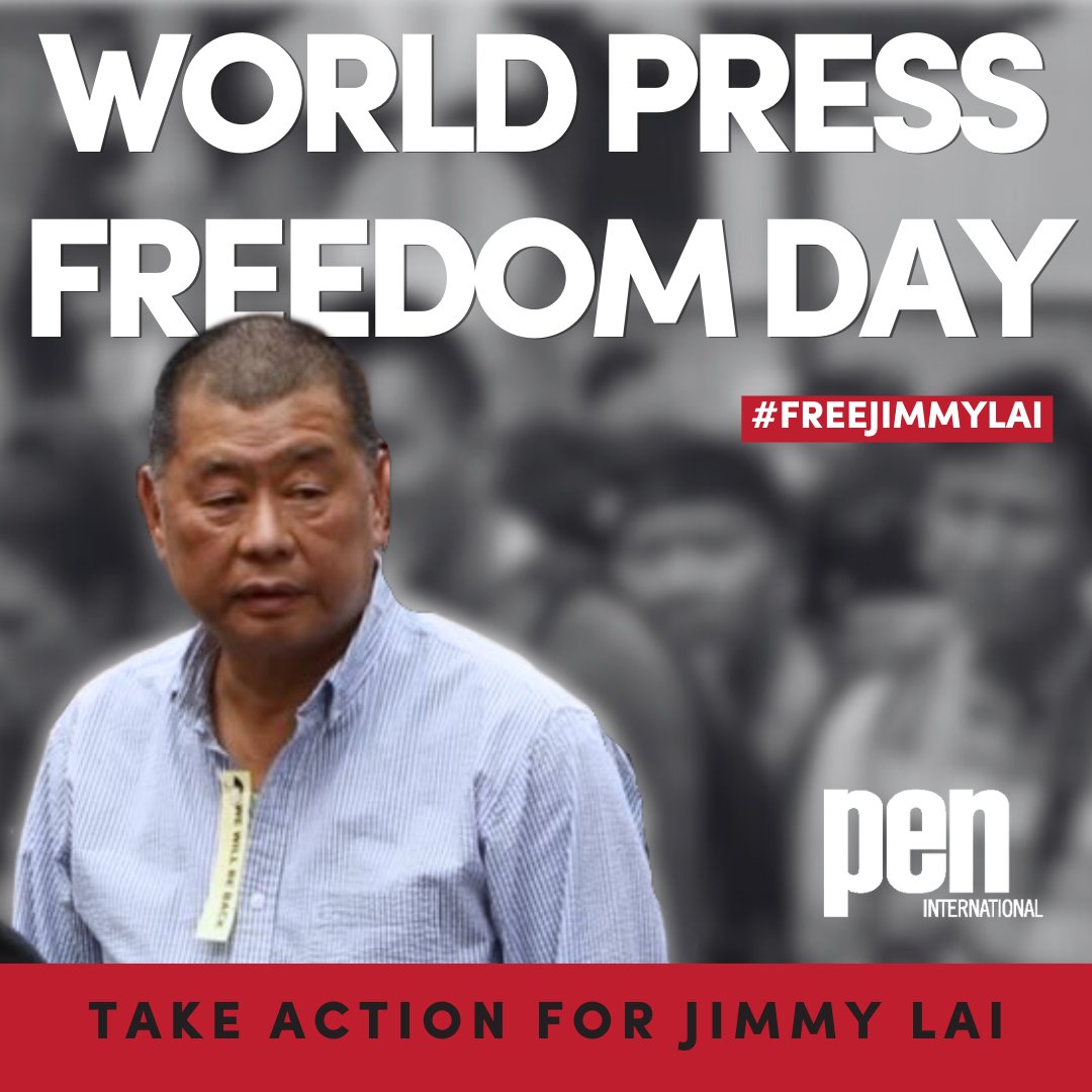 PEN International (@pen_int) on Twitter photo Today on #WorldPressFreedomDay, we feature the case of imprisoned journalist, media publisher, activist, writer #JimmyLai, who faces life in prison for his work in Hong Kong. Send Lai a solidarity message via <a href="/englishpen/">English PEN</a> PENWrites campaign: pen-international.org/our-campaigns/… #FreeJimmyLai Today on #WorldPressFreedomDay, we feature the case of imprisoned journalist, media publisher, activist, writer #JimmyLai, who faces life in prison for his work in Hong Kong. Send Lai a solidarity message via <a href="/englishpen/">English PEN</a> PENWrites campaign: pen-international.org/our-campaigns/… #FreeJimmyLai