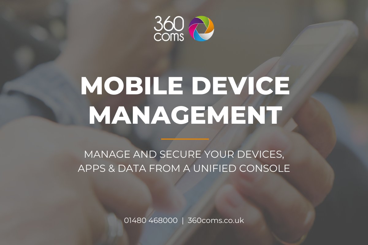 360coms's tweet photo. Say goodbye to the hassle of managing mobile devices on your own and let us take care of it for you. Contact us today to learn more about our Mobile Device Management solution!

https://t.co/dlxO7KUzsm https://t.co/x7SIVIEij0