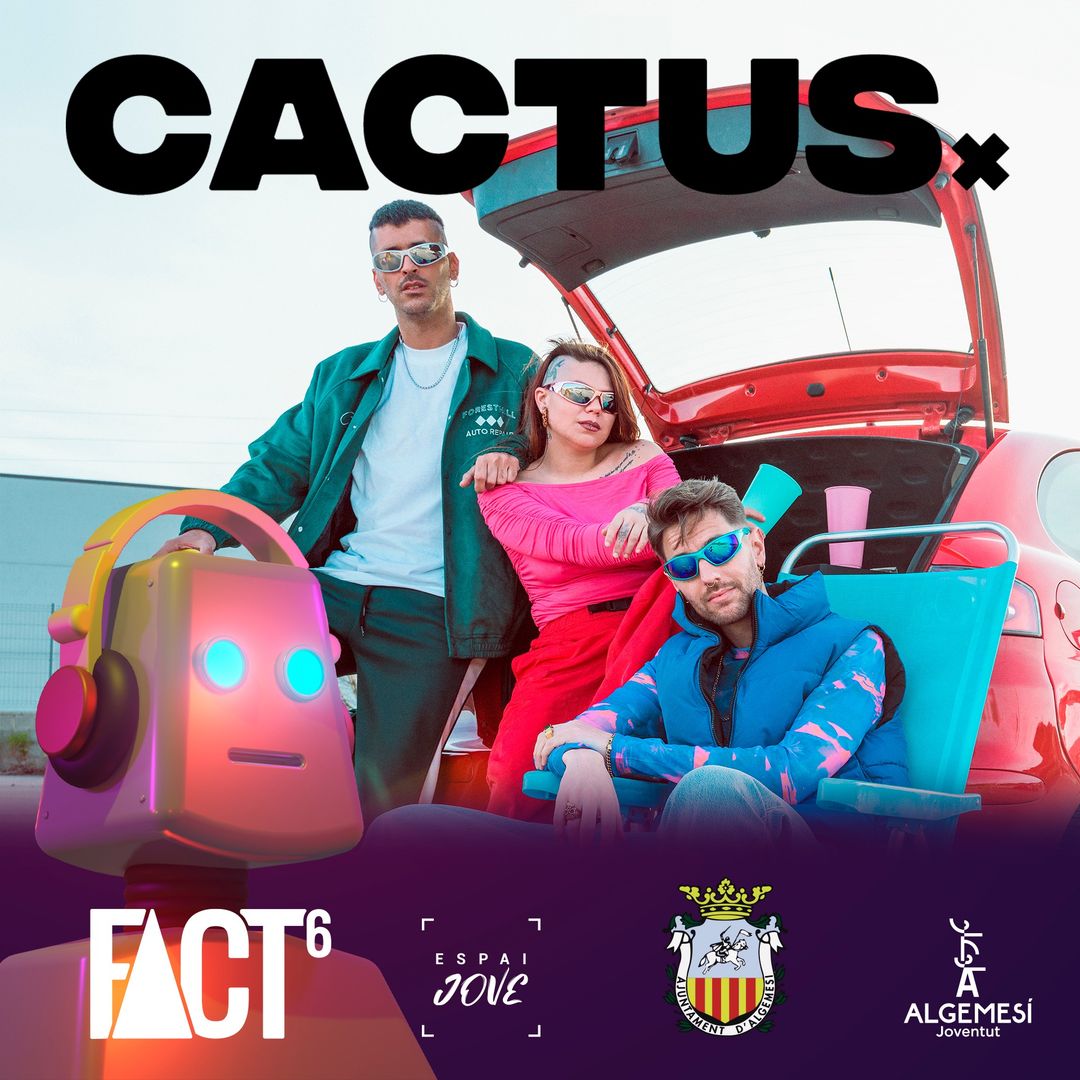 🥳𝙼É𝚂 𝙼Ú𝚂𝙸𝙲𝙰 𝙰𝙻 🤖𝙵𝙰𝙲𝚃!

🤗El dissabte 6 de maig 𝐚 𝐥𝐞𝐬 🕢𝟏𝟗.𝟐𝟎𝐡 farà de nou màgia el grup de música Cactus troop a la 📍𝐩𝐥𝐚ç𝐚 𝐝𝐞𝐥 𝐏𝐥𝐚 𝐝'𝐀𝐥𝐠𝐞𝐦𝐞𝐬í!!😍

NO PODEU FALTAR!!😃

#FACT #maig #musica #art #algemesí #festival
@algemesi_net