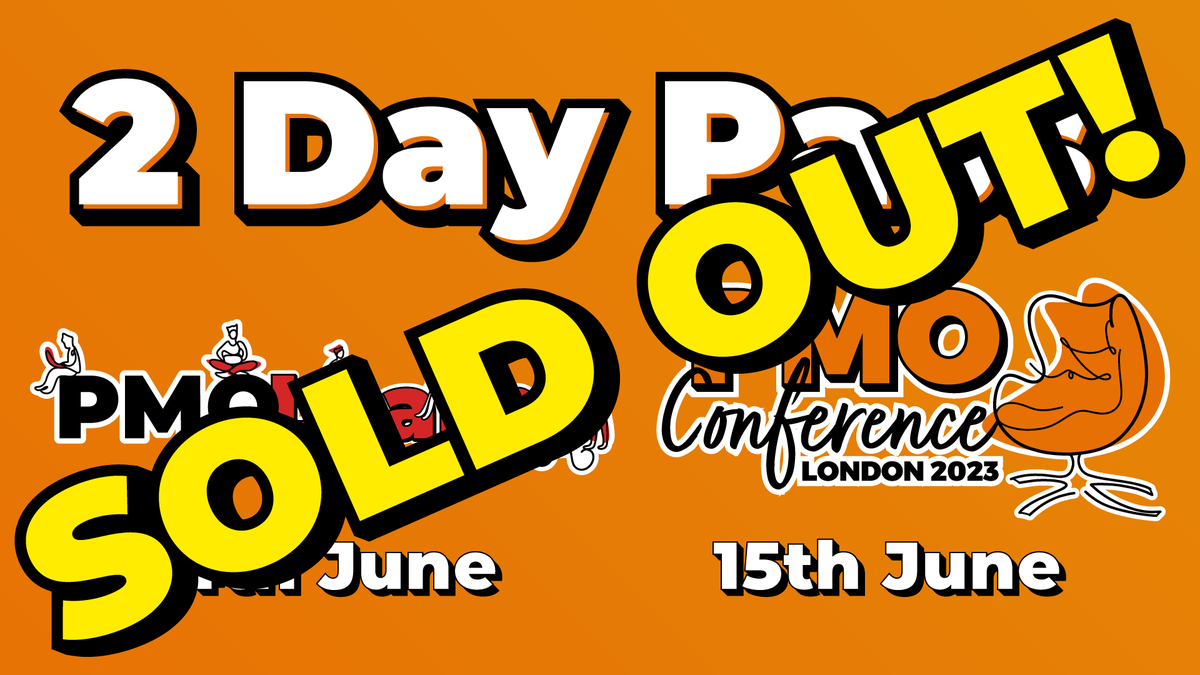 The PMO Conference 2-Day Pass is now SOLD OUT! However, tickets are still available for the PMO Conference day on the 15th of June.
You can find out more and get your tickets here: houseofpmo.com/pmo-conference/

#pmoconf