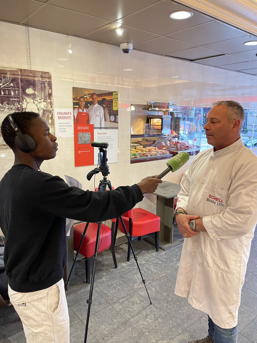 SlagerijSchell's tweet photo. Een interview over de vleestaks met  @openrotterdam 
Hou de socials in de gaten! 

#openrotterdam #tax #taks #vlees #milieu #rotterdam #slager #butcher #openrotterdam https://t.co/1DCxZzQViA