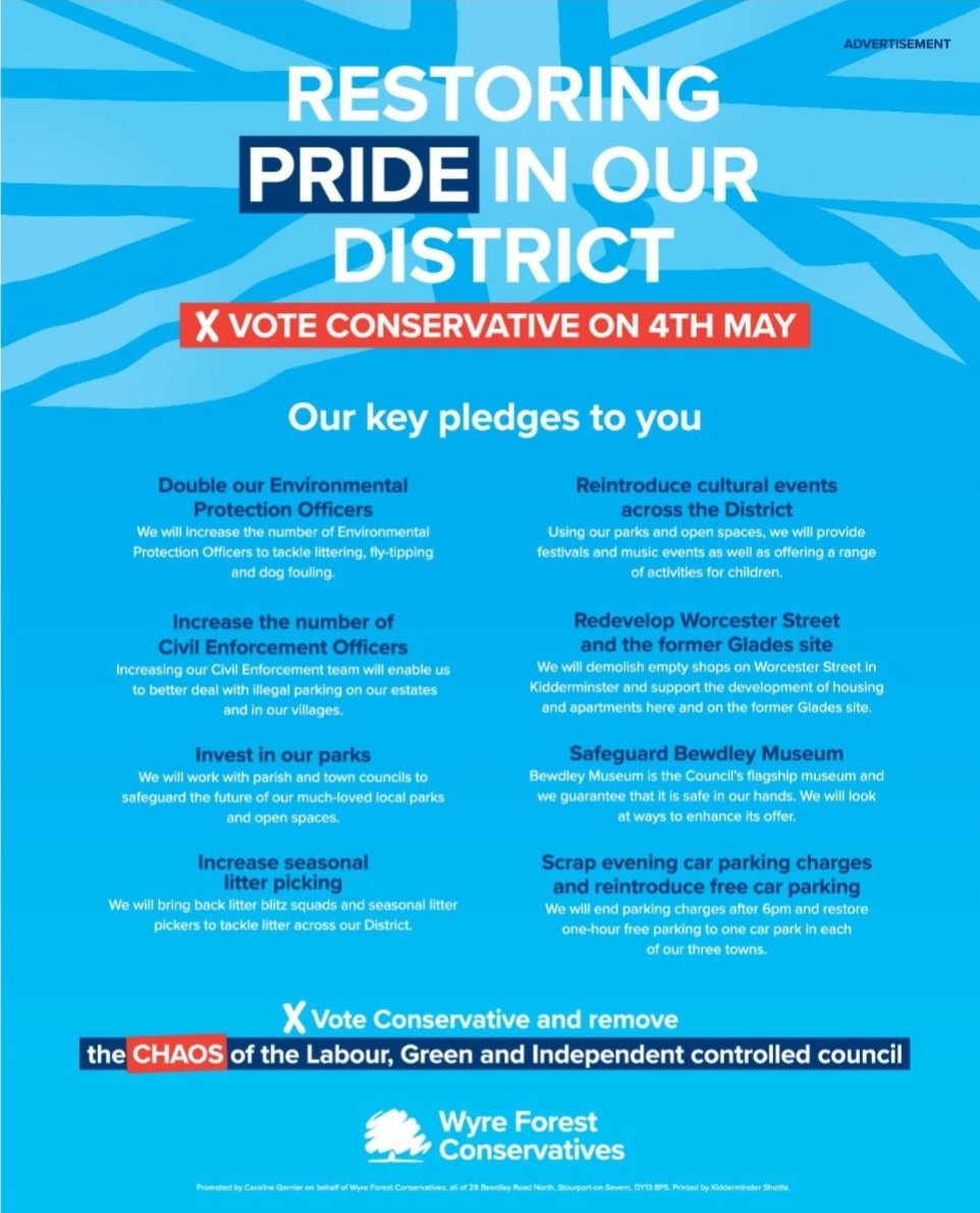 WFConservative's tweet photo. Polling stations open 7am - 10pm Thursday 4th May https://t.co/4Mbu55k7PG