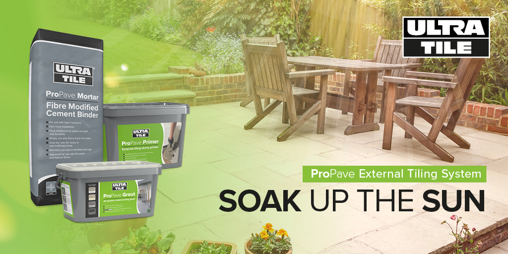 UltraTile_UK's tweet photo. Soak up the sun with the ProPave External Tiling System 🌞 We have everything you need to create the outdoor space of your dreams. So what are you waiting for? Your inspiration is just one click away https://t.co/KnSruHKAjE 

#HereComesTheSun #ExternalTiling #GardenDesign https://t.co/syMkPIAEks