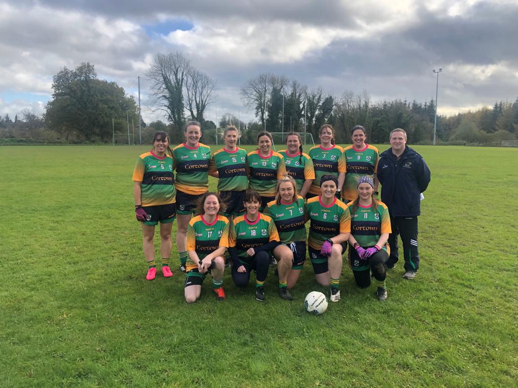 Cortown G4MO training is tonight at 8:15pm.

Gaelic for Mother's and Other's is a programme to give women over the age of 25 years old the chance to play football, without the same level of competitiveness as adult ladies teams.