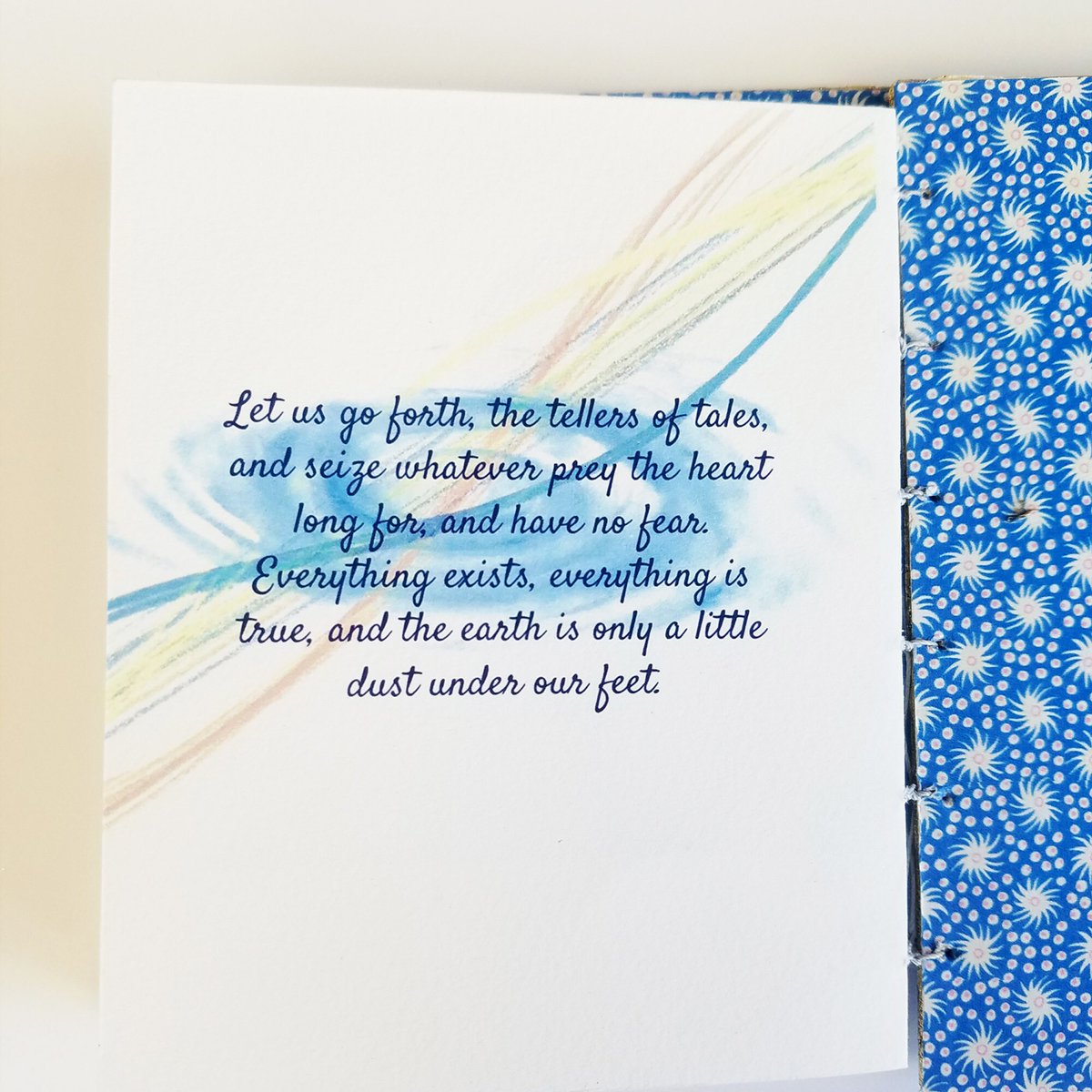 anni103's tweet image. Everything is true - I created this tribute to Yeat's poetry with an illustrated handmade book - and I collaborate too if you want something unique. "So good I bought another for another relative."  etsy.me/3Vt2xUO #etsy #readersgift #wbyeats #booklovergift