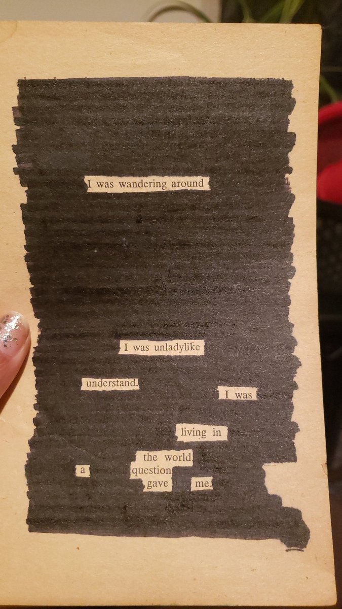 2bepainted's tweet photo. @thezachrifice I buy cheap books from my used bookstore. Pick a random page and see what jumps at me. https://t.co/NcgyR7Zifs